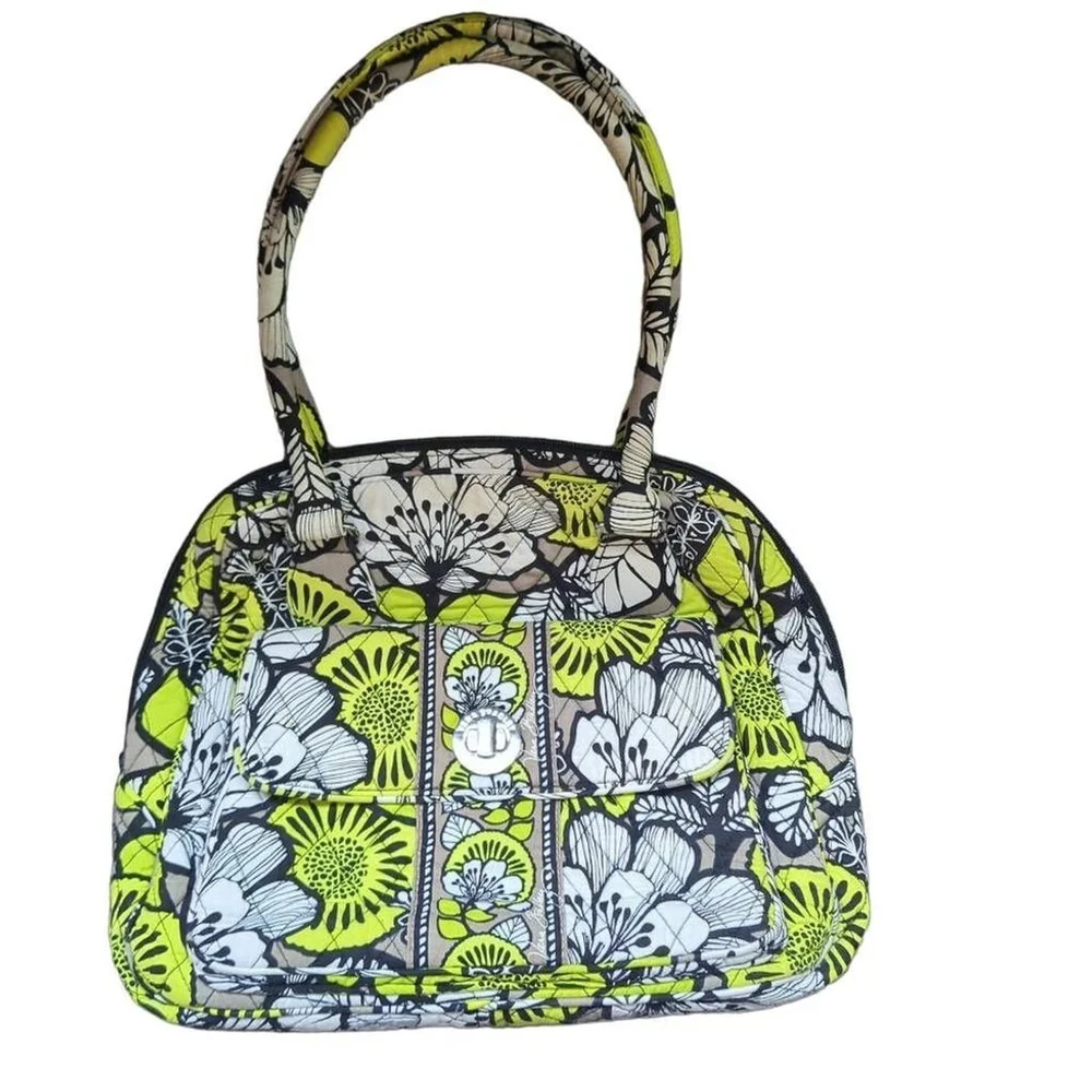 Vera Bradley Quilted Weekend Bag Top Handle, Zipper Closure